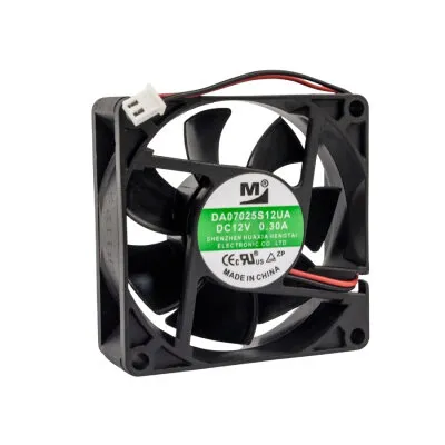 70x70x25mm 12V 0.30A Fan 2 Kablolu