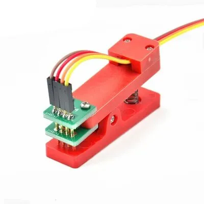 4 Pin Programlama Aparatı - 2.54mm Pogo Pin Yaylı Mandal Klips
