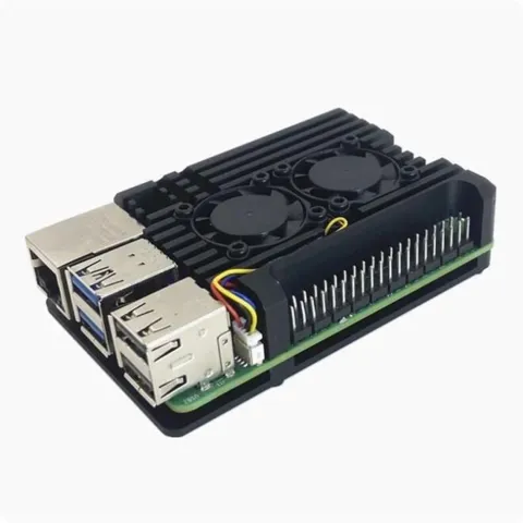 Raspberry Pi 5 Fanlı Alüminyum Muhafaza Kutusu