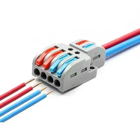 2 Giriş 4 Çıkış Vidasız Klemens - 12-28AWG