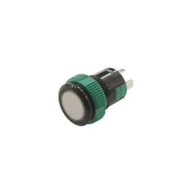 P59 19MM Plastik Ledli Yaylı Buton Beyaz