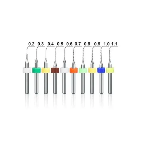 0.2mm-1.1mm PCB Mini CNC/Matkap Ucu Seti - 10 Adet
