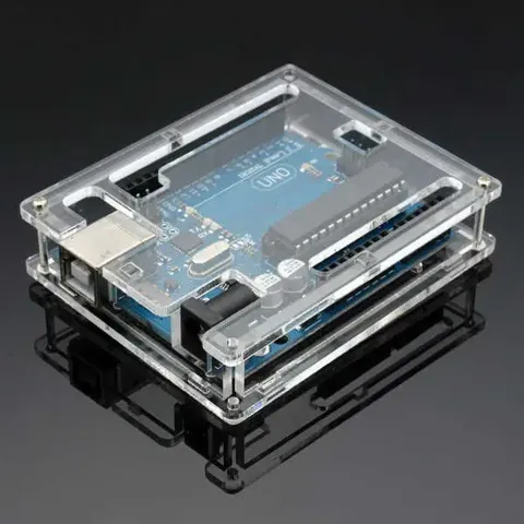 Arduino Uno R3 Pleksi Koruma Kutusu Case - Şeffaf