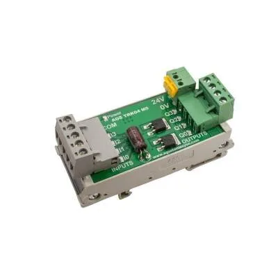 TRK-04 5A 4 Kanal DC Röle Modülü - Ray Montajlı