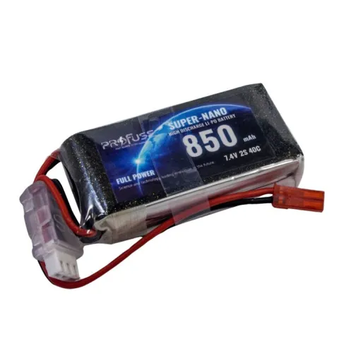 7.4 V 2S Lipo Batarya-Pil 850 mAh 40C