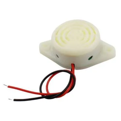 Devreli Buzzer 3-24V 90dB Siren 30mm Beyaz