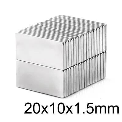 20X10x1.5mm Neodyum Güçlü Mıknatıs - Neodim Magnet