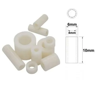 6x10mm Led Distans (Standoff) - Beyaz