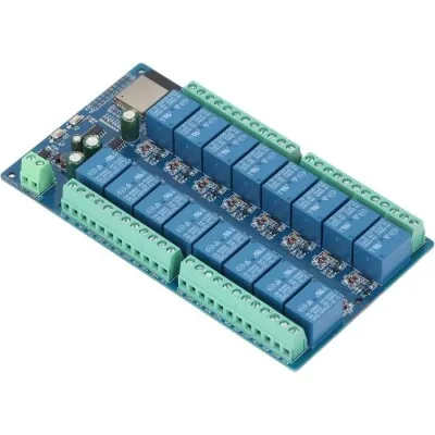 ESP-32E 24V 16 Kanal WiFi+BT Röle Modülü