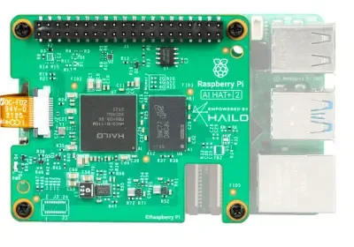 Raspberry Pi Al Hat+ 2 Generative AI Hızlandırıcı (Hailo-10H ve 8GB RAM) - 40TOPS