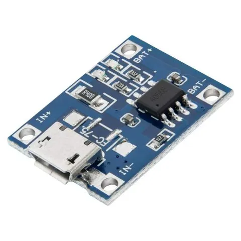 TP4056 1A Lipo - Li Ion Pil Şarj Devresi Micro USB Girişli - 1S Lipo Pil Uyumlu