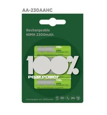 PeakPower 2300mAh 4'lü AA Şarj Edilebilir Pil