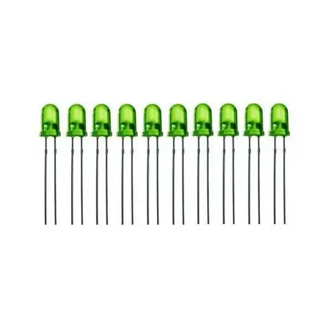 5mm Yeşil Led - 10 Adet