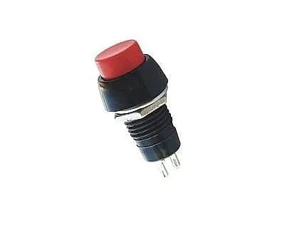 IC191 10mm Plastik Basmalı Buton PBS-20B Anlık Kırmızı