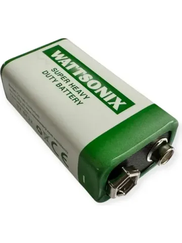 Wattsonıx Çinko Karbon 9V Pil - Tekli