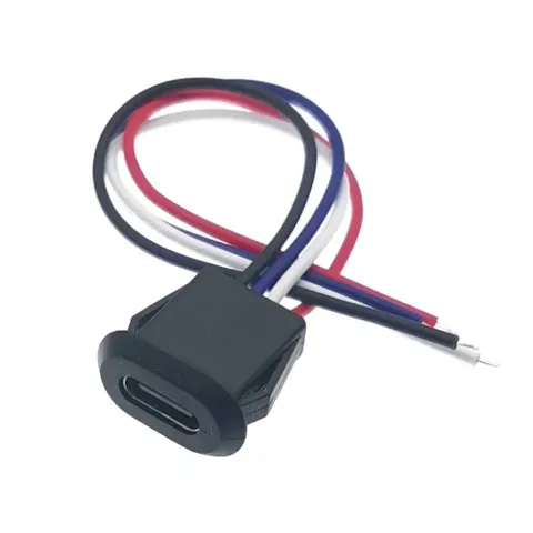 Panel Montajlı Type C Dişi Uzatma Kablosu - 4 Kablo