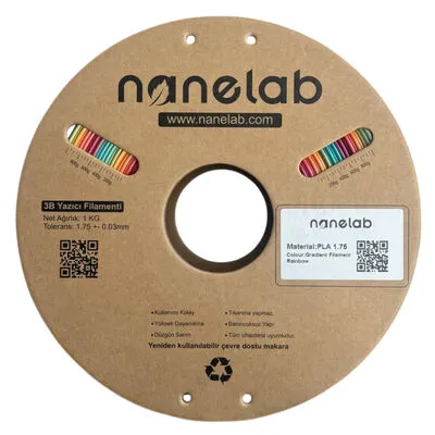 Nanelab Gradient Rainbow Silk PLA Filament - 1.75mm - 1Kg