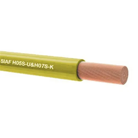 1 Metre SIAF 0.50 mm 20 Awg Tek damarlı Yanmaz silikon kablo SARI