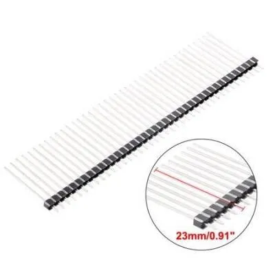 1x40 23mm Erkek Header 40 Pin 2.54mm 180 Derece