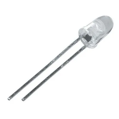 5mm Şeffaf Beyaz Led - 4000-6000 mcd