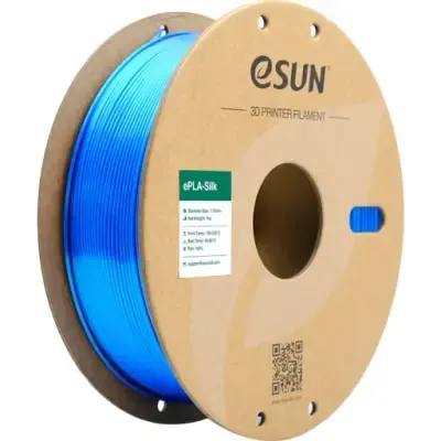 eSUN e-Silk PLA (ePLA-Silk) 1.75mm Estetik Filament - Mavi, 1kg
