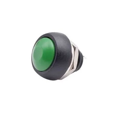 PBS-33B Push Buton (Mantar Buton) - Oval Yeşil 12mm
