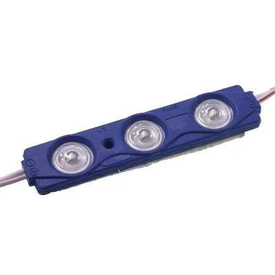 3'lü Mercekli Modül Led - Mavi 12V 1.5W
