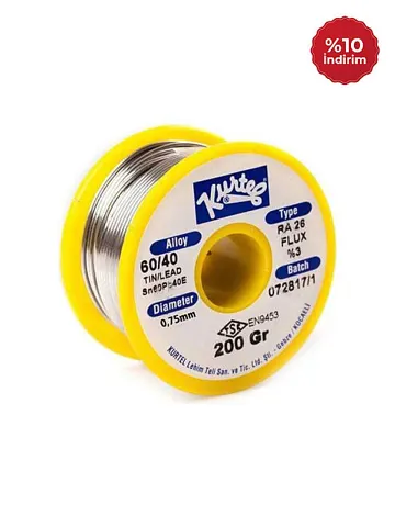 Kurtel Sn60/Pb40 Lehim Teli (200 gr. Makara) 0,75 mm