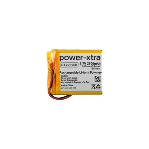 Power-Xtra PX725260 - 3.7V 2700 mAh Li-Polymer Pil - Devreli-3.0A