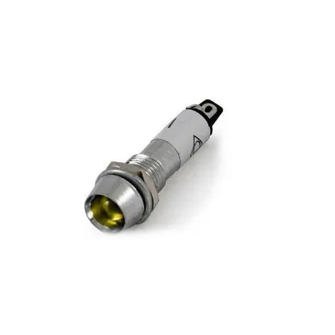 IC-225 Sinyal Lambası 8mm Metal 12V - Sarı