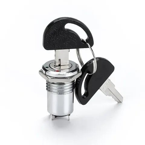 12mm Kilit Anahtarı 3 Position OFF-ON-ON