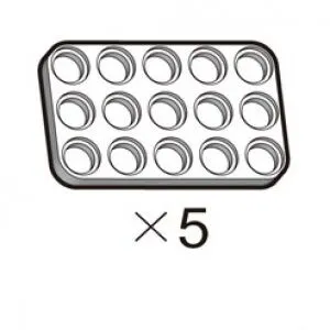 Plate (SPD-3b5(W)) | Robotis DREAM Uyumlu Plaka - BEYAZ | 5 Adet