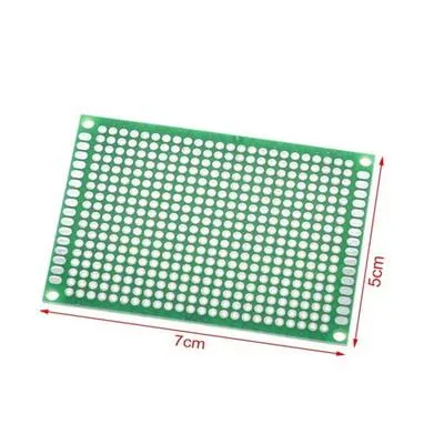 5x7 cm Tek Yüzlü Delikli Pertinaks - Prototip PCB