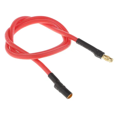 Esc Uzatma Kablosu 3.5mm Banana Bullet Jack 30 cm KIRMIZI