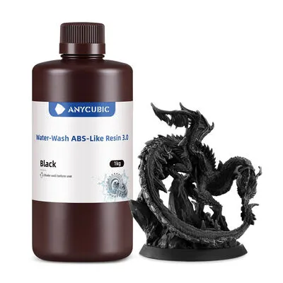 Anycubic Water-Wash ABS-Like Reçine 3.0 - Siyah - 1 Kg - SSXAB3BK