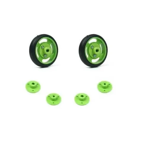 Geçmeli Tekerlek Seti 50x11mm - Yeşil