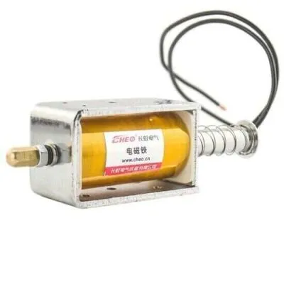 12V 2kg İtmeli Güçlü Selenoid Bobin - 34mm Strok, 96W