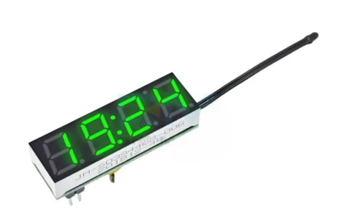 DC 5V 12V 24V Dijital Yeşil LED Saat Sıcaklık Termometre