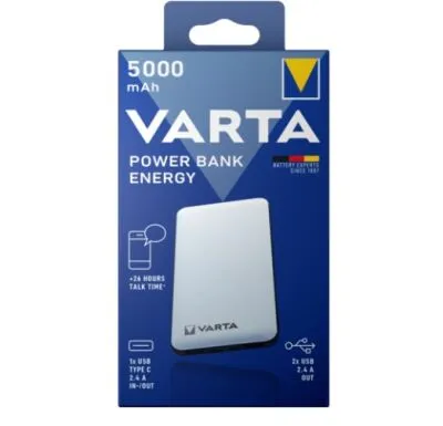 Varta Energy 4 Portlu Powerbank (Taşınabilir Şarj Cihazı) - 5000mah