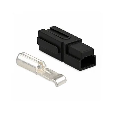 Tekli 75A 600V Anderson Power Akü Soketi - Siyah