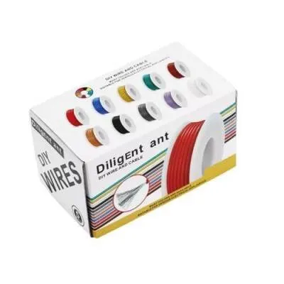 20AWG PVC Çok Damarlı Montaj Kablosu Seti - 6 Renk 60M