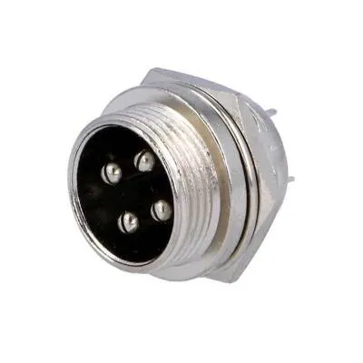 Mike Konnektör 4-Pin 16mm - Erkek