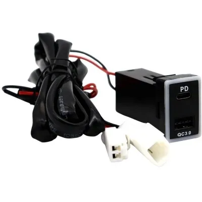 PD Type-C + QC3.0 Araç Şarj Soketi