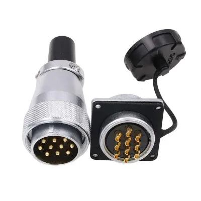 TPWS24 10 Pin 24mm Su Geçirmez Konnektör Takımı