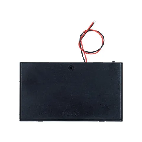 8'li AA Pil Yuvası (Kapaklı ve Switchli) - Pil Yatağı