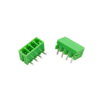 4 Pin 3.81mm 90° Erkek Geçmeli Yeşil Klemens