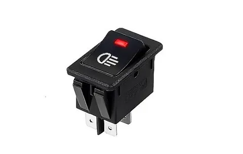 Otomotiv Anahtar Far Sembolü 12V Kırmızı