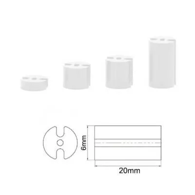 6x20mm 3 Pin Led Distans (Standoff) - Beyaz