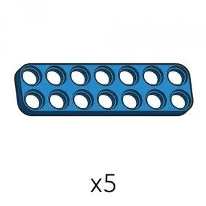 Plate (SPD-2b7(B)) | Robotis DREAM Uyumlu Plaka - MAVİ | 5 Adet