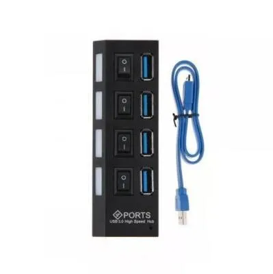 4 Port USB 3.0 Çoklayıcı On Off Anahtarlı